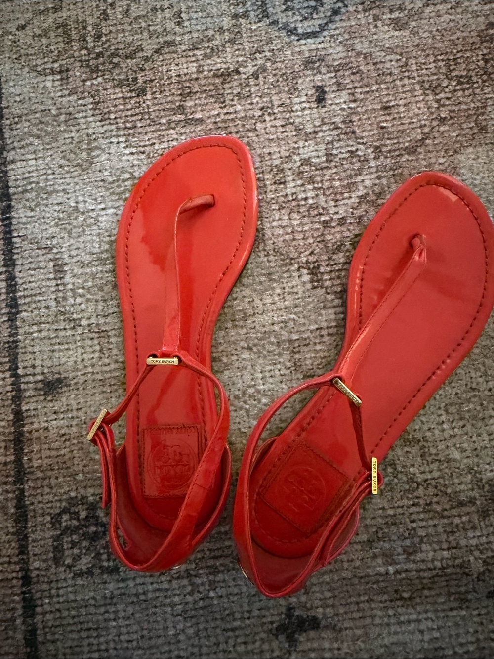 Tory Burch T Strap Sandal Orange 🍊